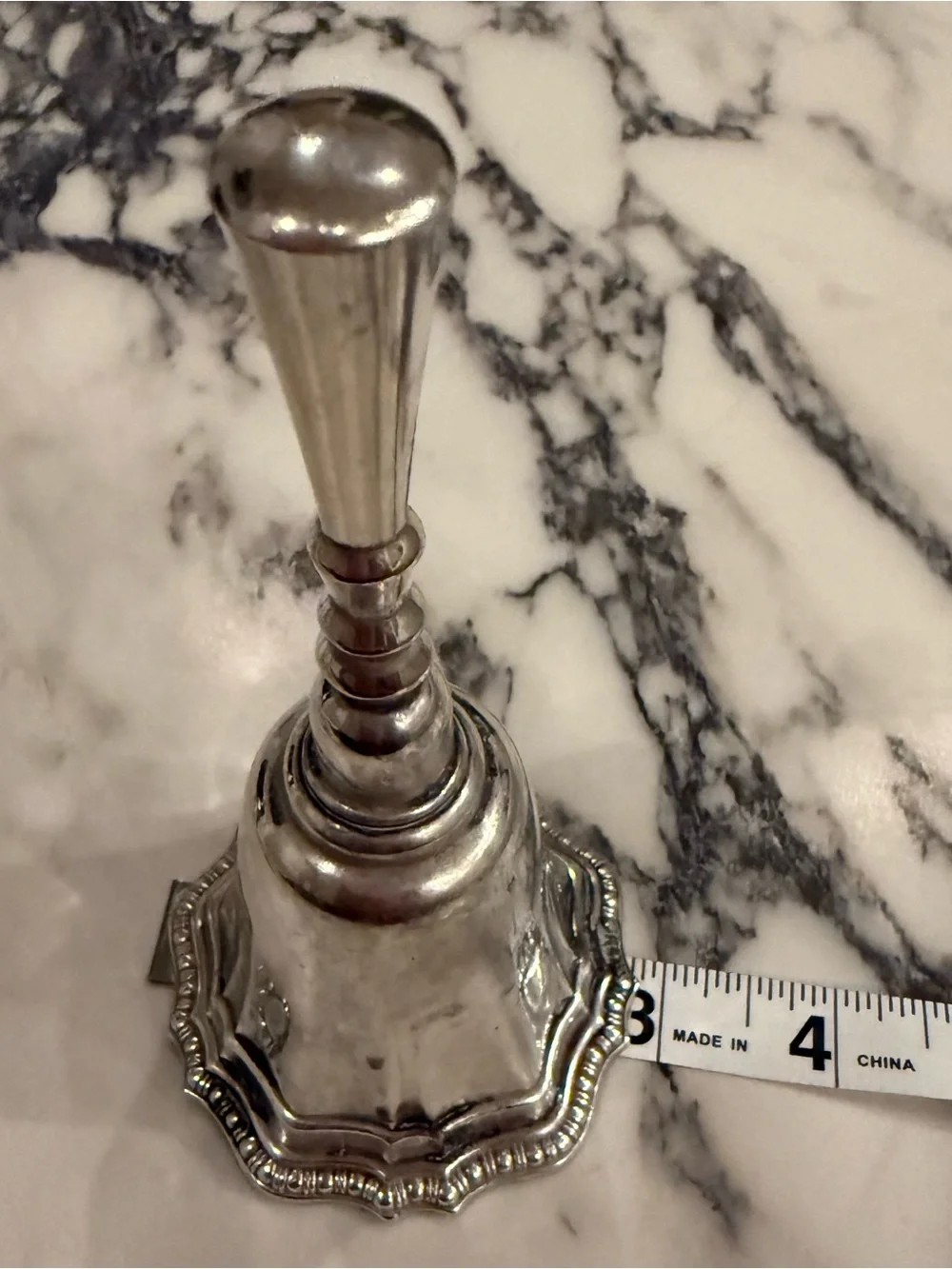 Vintage Avon Hudson Manor Collection Silver-Plated Hostess Dinner Bell 5.5” tall